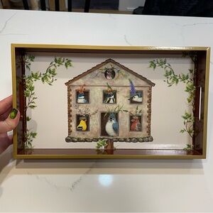 BRAND NEW Decorative Birdhouse Tray